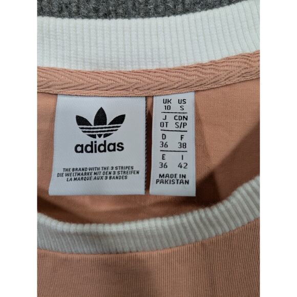 Adidas 3-Stripes Dress Womens Small Sporty Pullover Stretch 90s Y2K Style - Picture 4 of 12